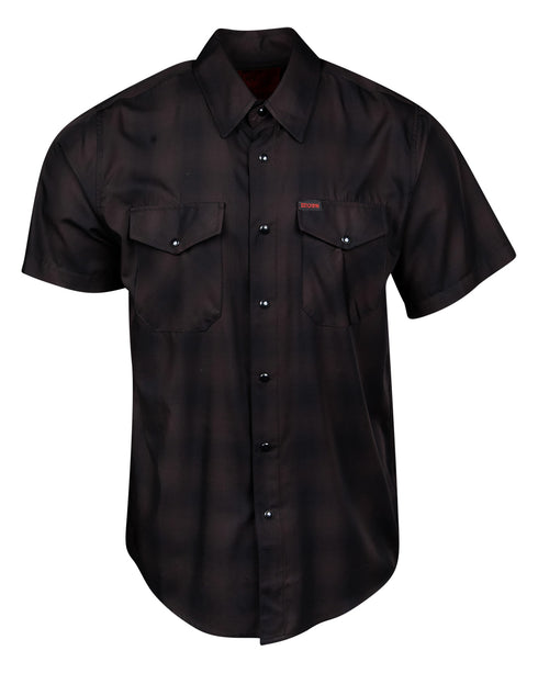 DARKNESS BAMBOO SHORT SLEEVE BUTTON UP - MENS